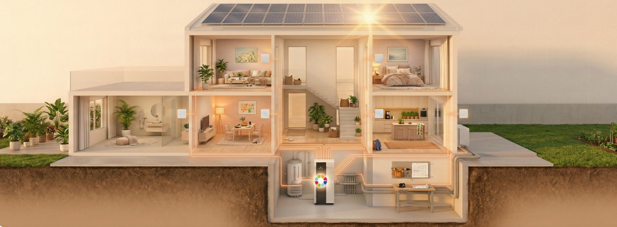 Controme Wärmepumpensystem Haus Banner